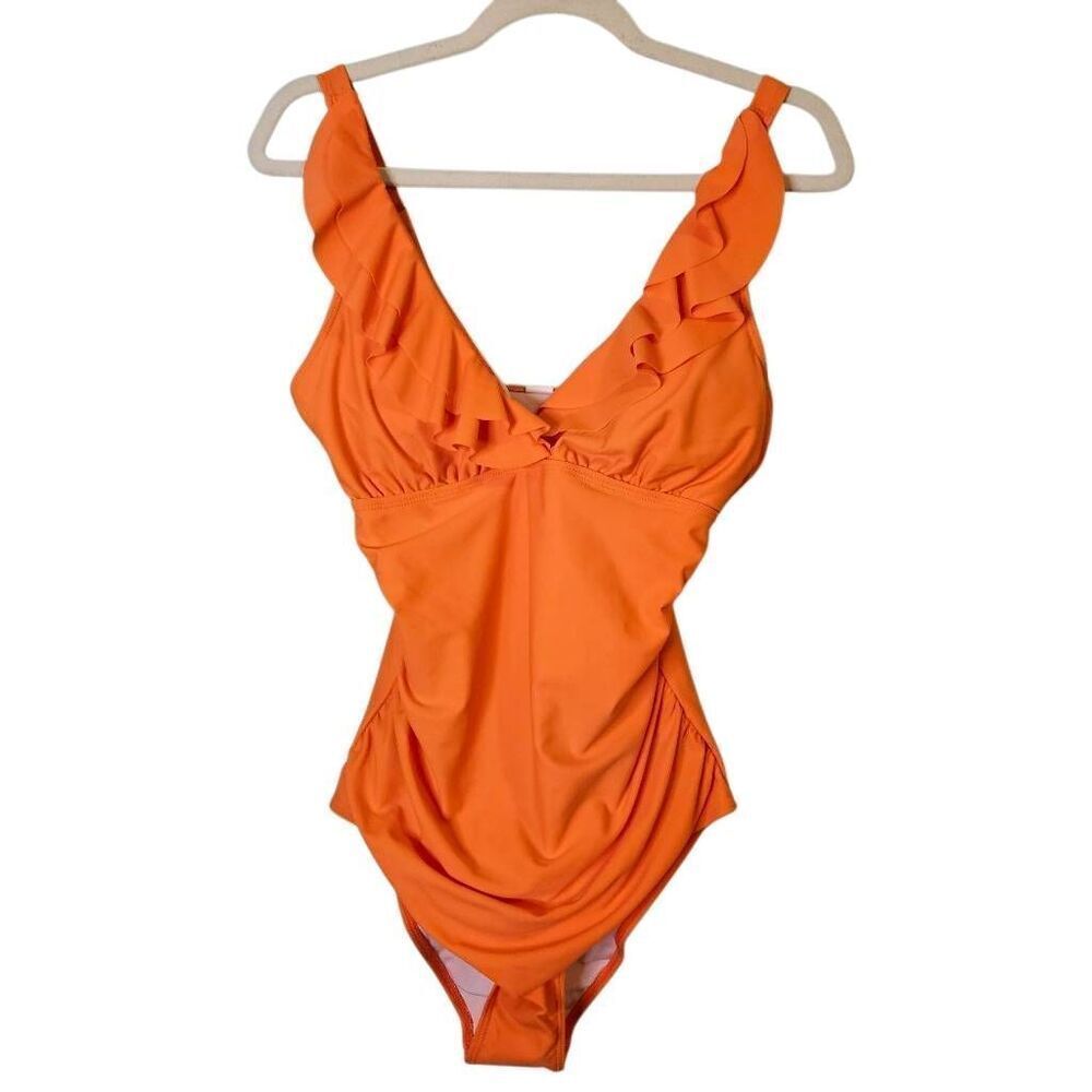 One piece swimsuit, orange.  L, NWT.